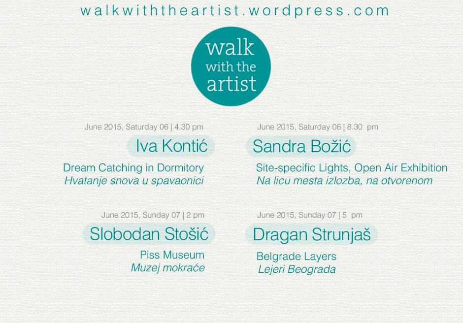 Walk with the artist - program